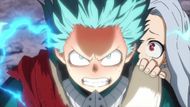 Deku using Eri to fight (Image Credit: Studio BONES)